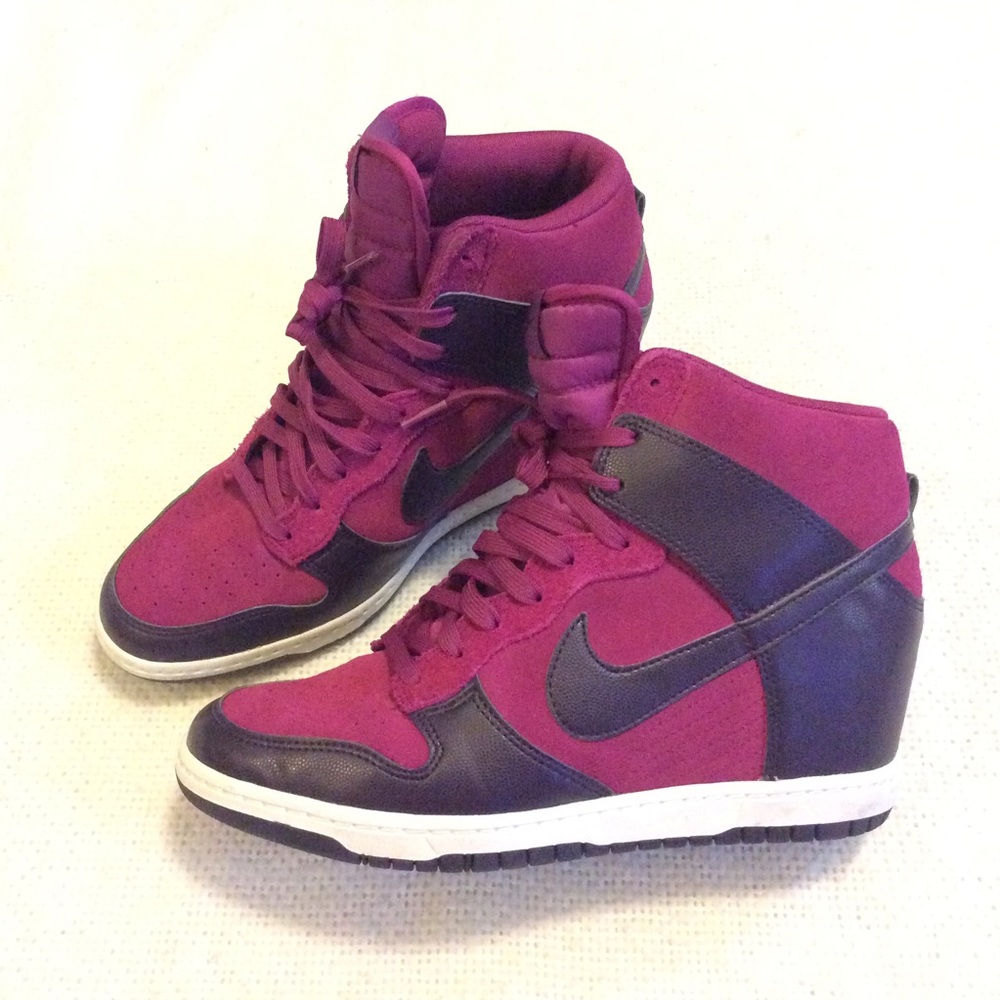 Nike Dunk Sky HI Wedge Sneakers in Purple Sneakers